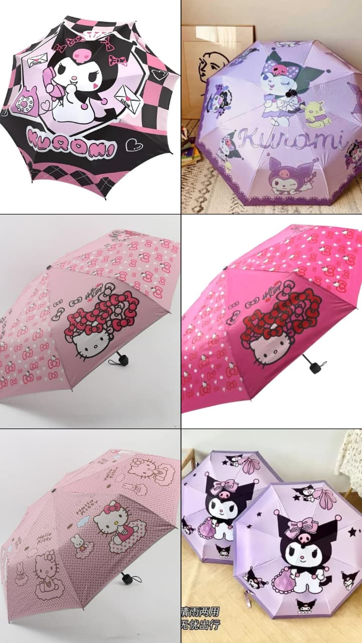 PARAGUAS SANRIO NIÑAS