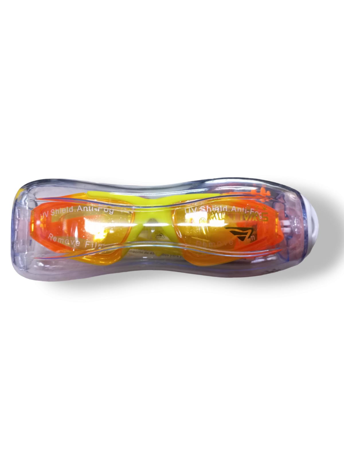 GOOGLES CON ESTUCHE ADULTO AMARILLO-NARANJA