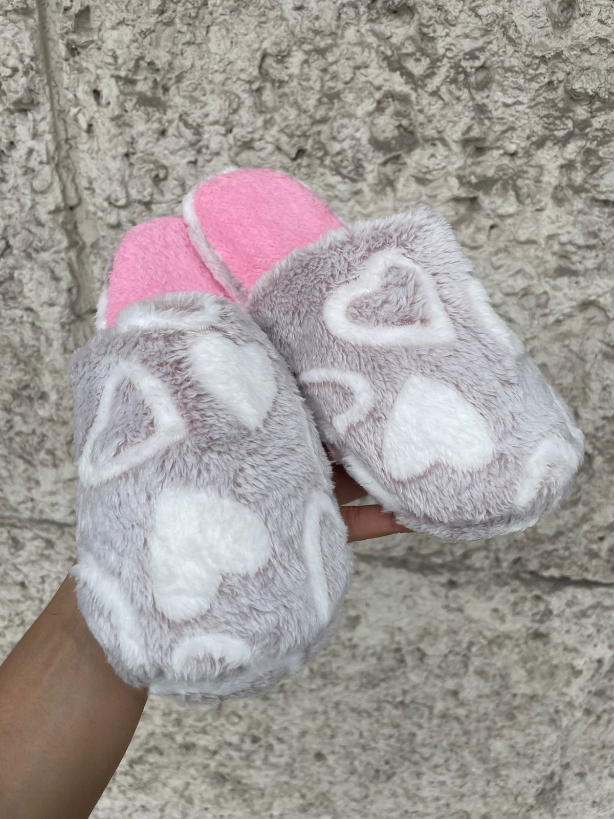 PANTUFLAS CORAZON LILA 36-37 (23-23.5 CM)