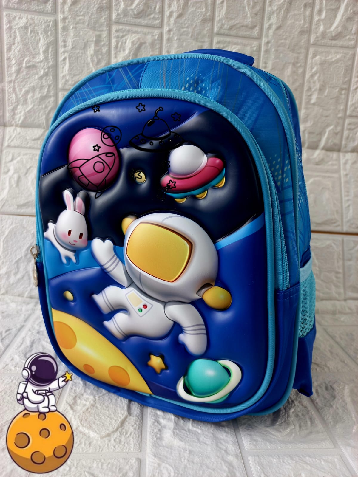 MOCHILA PRESCOLAR PERSONAJES ASTRONAUTA