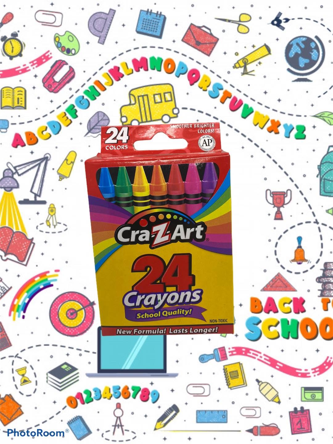 CAJA CON 24 CRAYOLAS