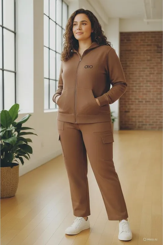 CONJUNTO PANTS ALO PLUS CAFE