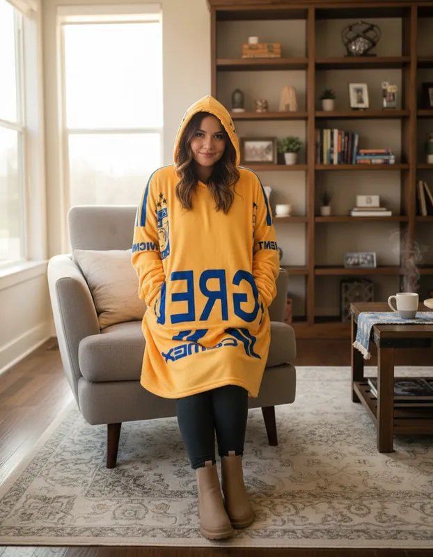 MAXI SUDADERA ADULTO EQUIPOS TIGRES