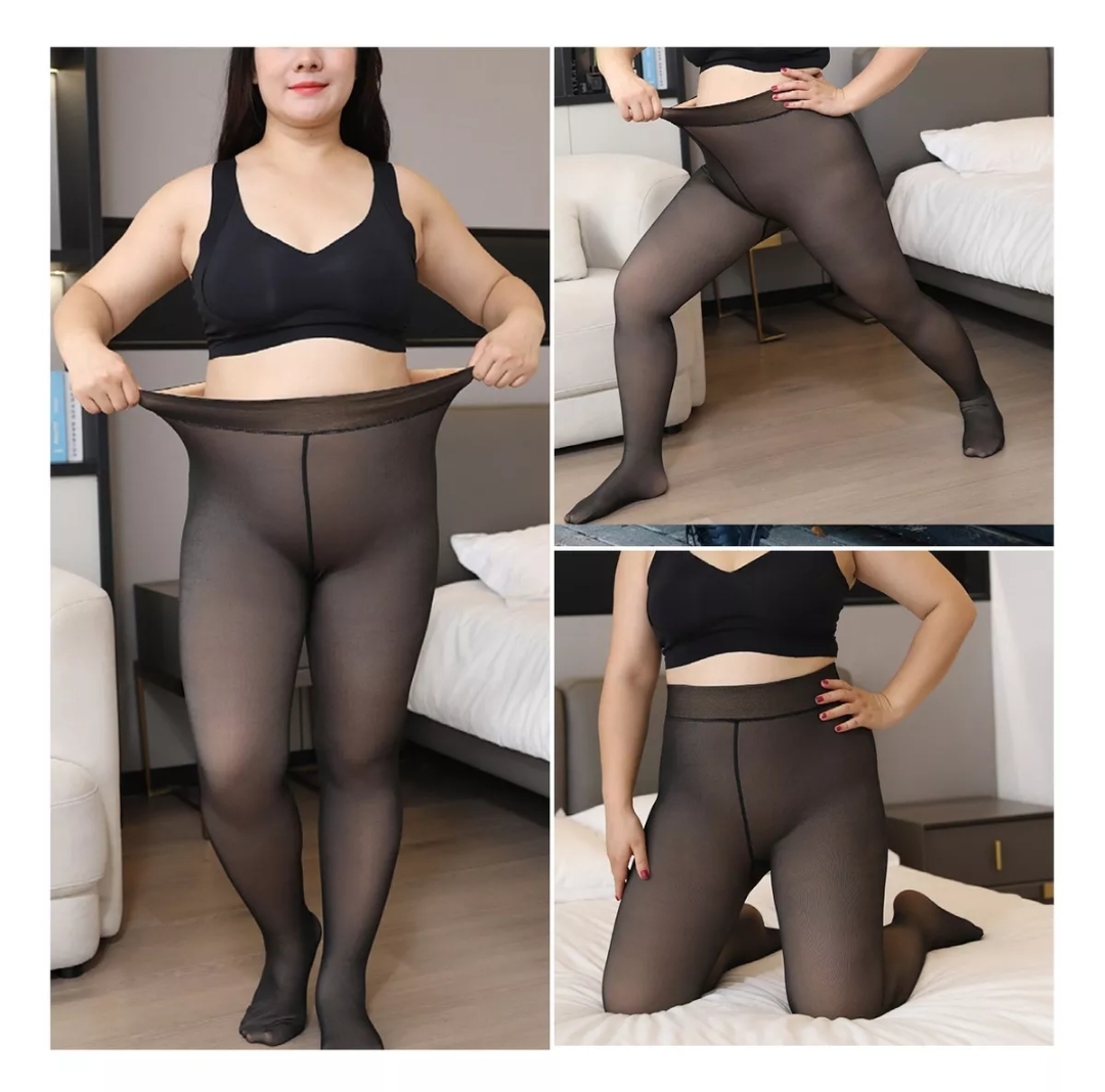 MEDIAS AFELPADAS TALLA PLUS LISA