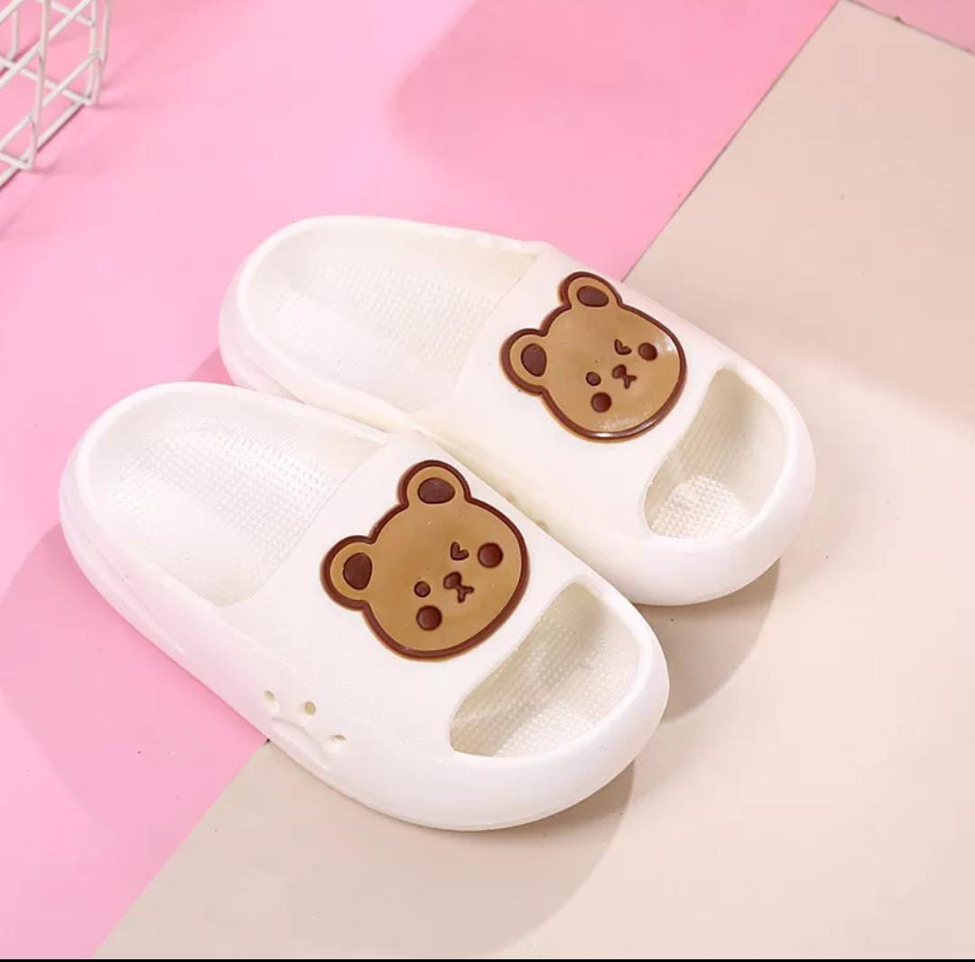 SANDALIAS DE OSITO PARA NIÑOS BLANCA T-32-33(21-22cm)