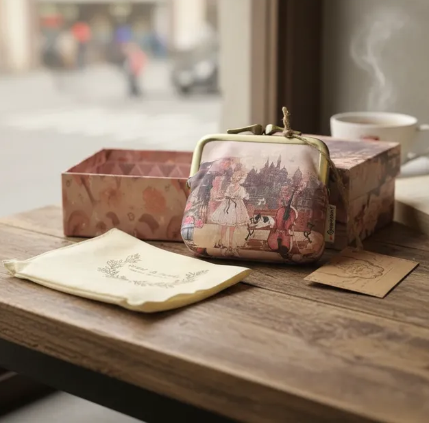MONEDERO CANDY CON CAJA VIOLIN (A)
