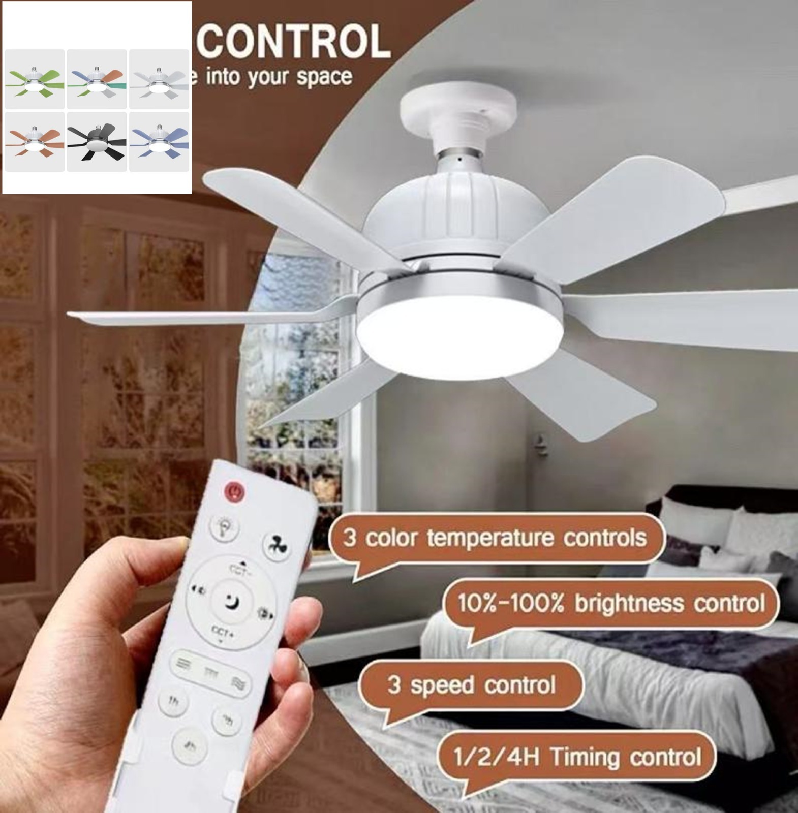 VENTILADOR FOCO DE TECHO
