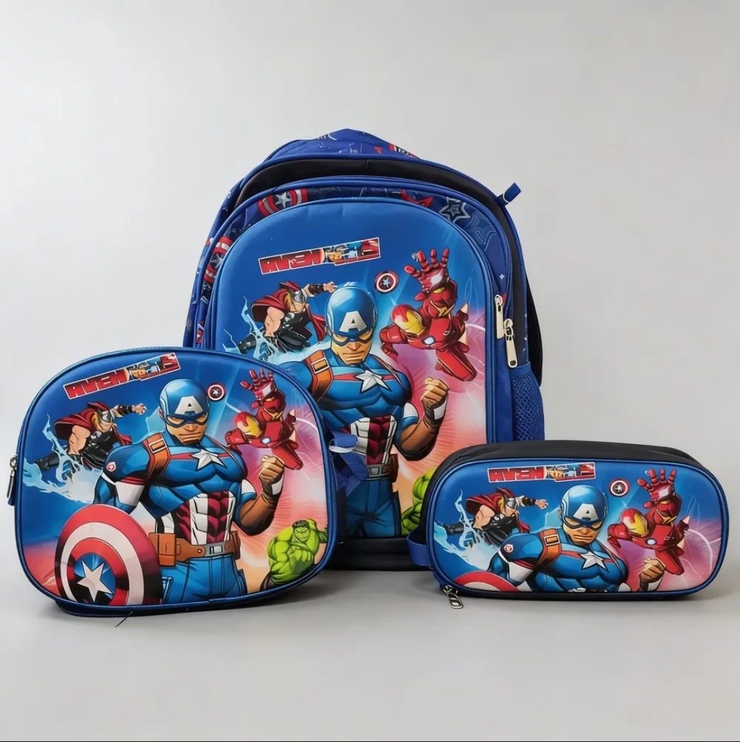 COMBO MOCHILA CON LUZ AVENGERS #327
