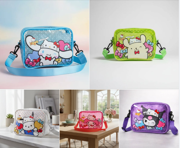 LONCHERA SANRIO BOLSA TRANSPARENTE