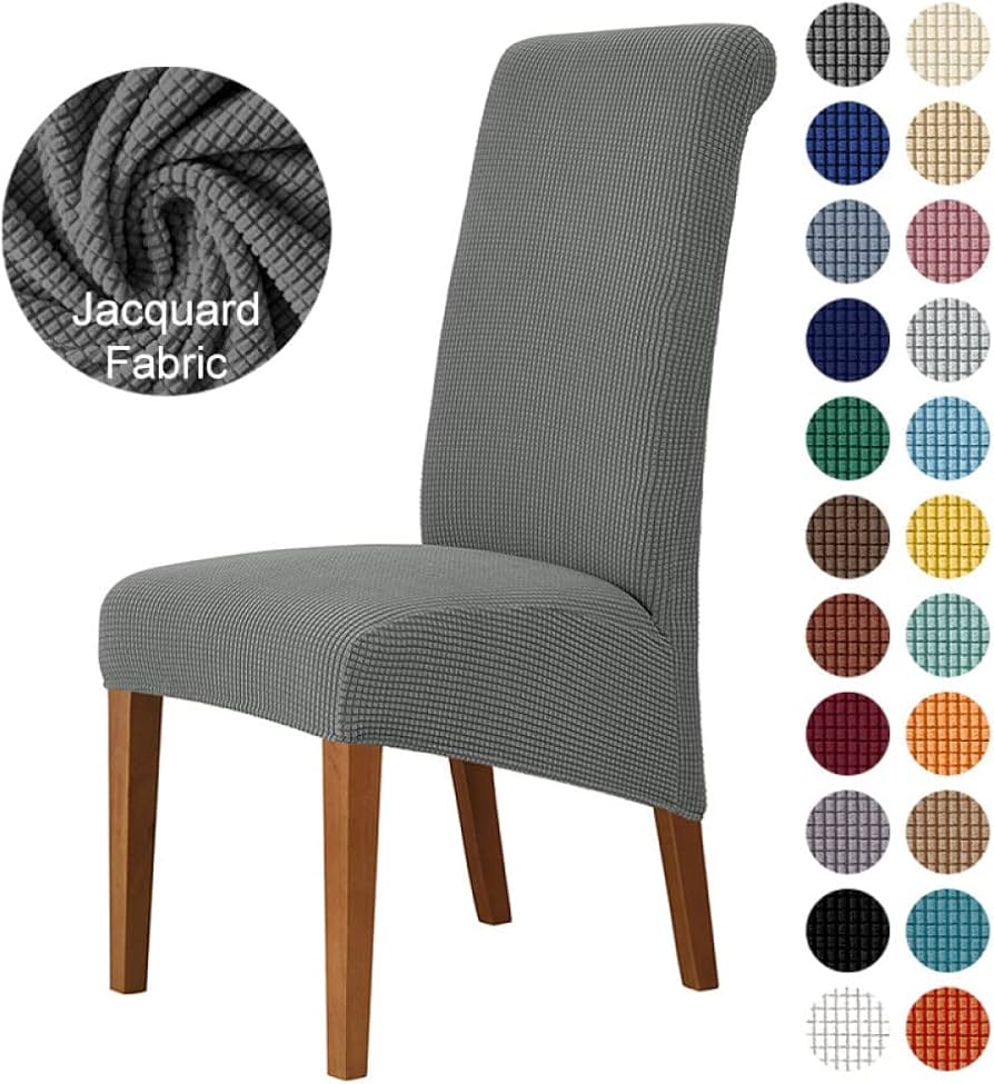 FUNDA CUBRE SILLA RELIEVE CUADROS GRIS