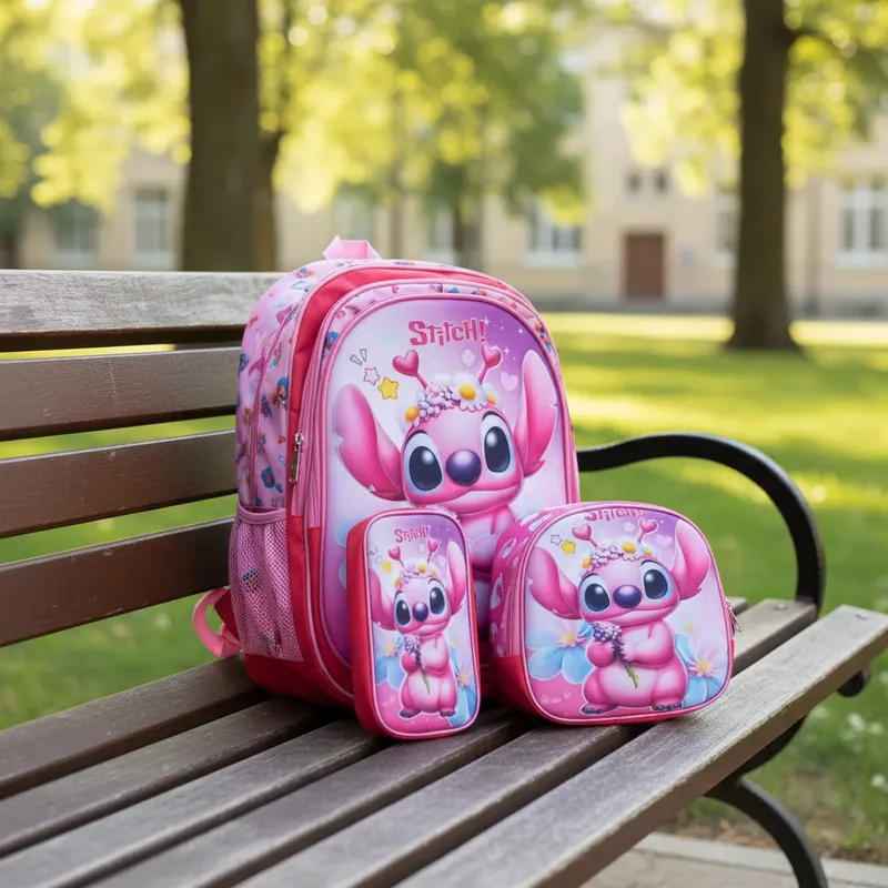 COMBO MOCHILA CON LUZ ANGEL #902