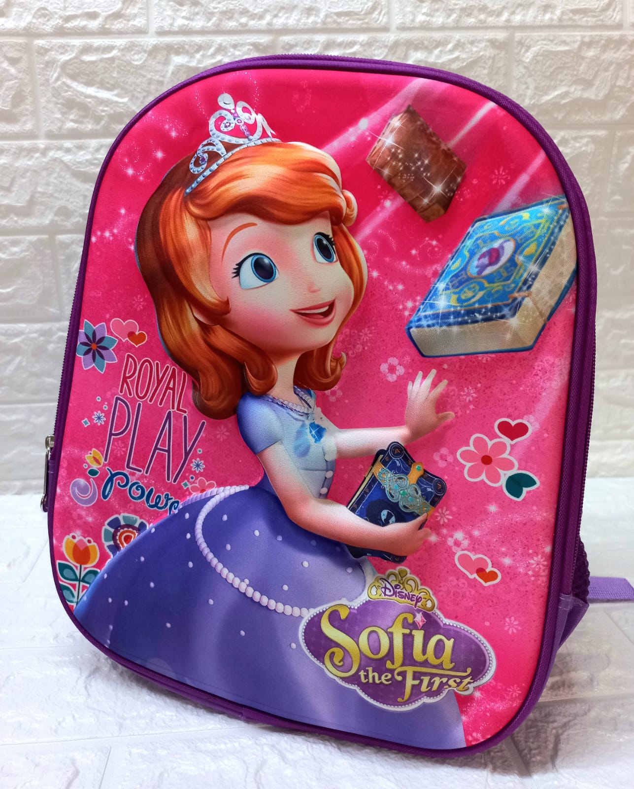 MOCHILA 3D ESCOLAR INFANTIL PRINCESITA SOFIA