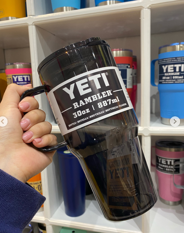 TERMO YETI 30 OZ TRANSPARENTE NEGRO