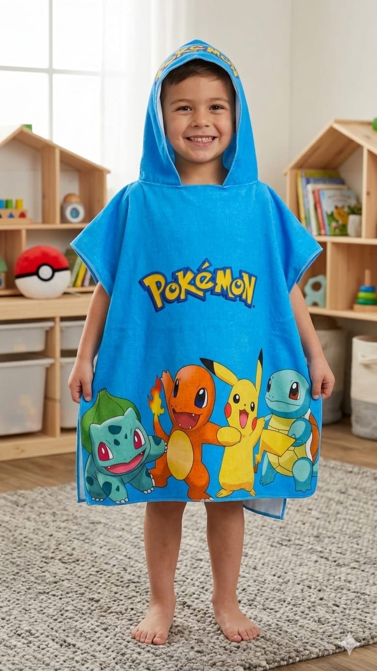 TOALLA PONCHO POKEMON