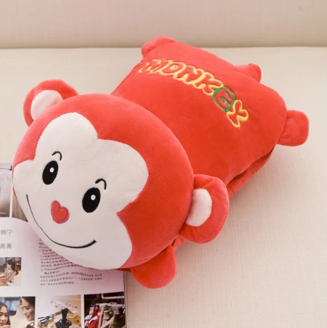 PELUCHE COBIJA MONKEY
