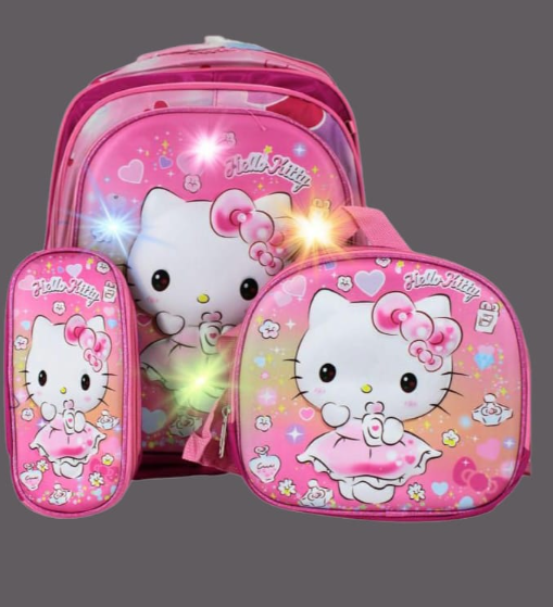 MOCHILA COMBO ESCOLAR CON LUZ