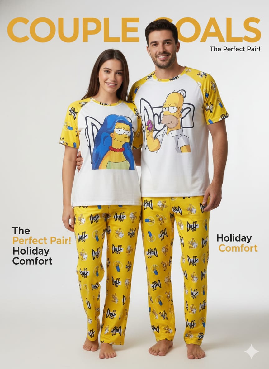 DUO PIJAMAS PAREJAS SIMPSON BRUSH
