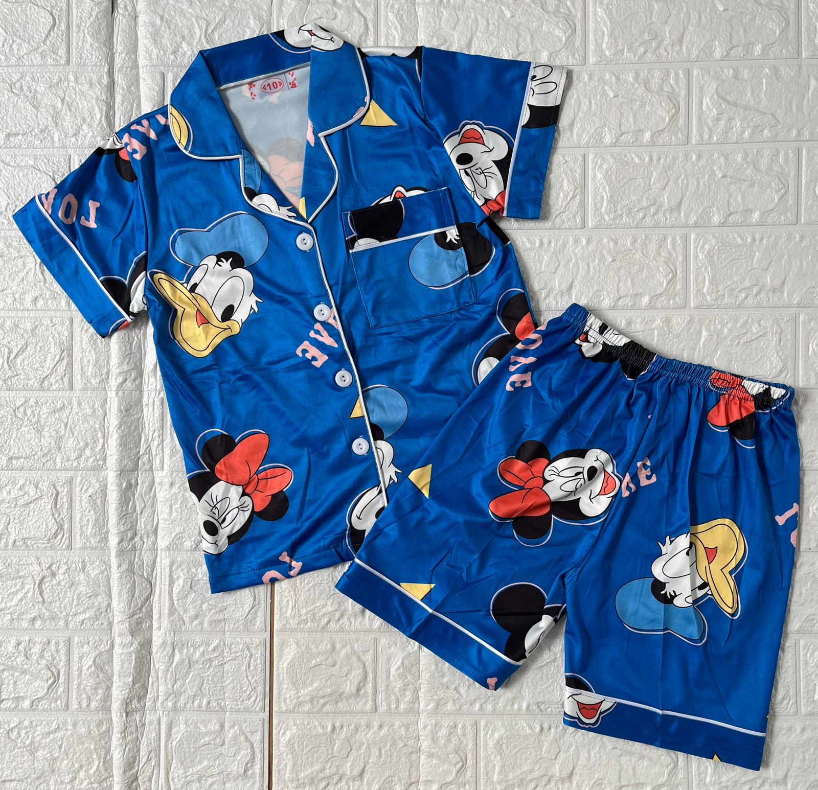 PIJAMA ABOTONADA CON SHORT NIÑOS DISNEY 14
