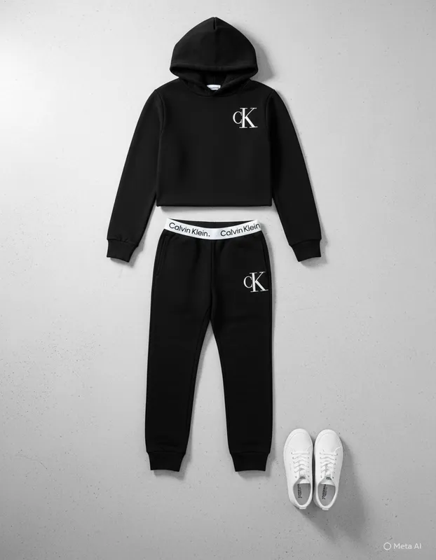 CONJUNTO PANTS CK NIÑA NEGRO CH (2-4)