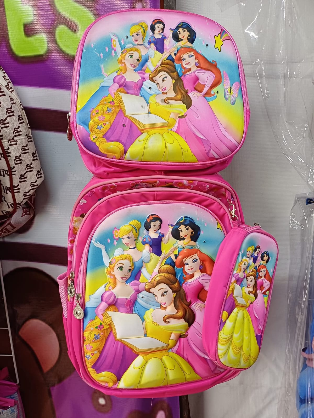 MOCHILA COMBO ESCOLAR CON LUZ PRINCESAS #559