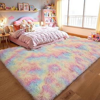 ALFOMBRA PELO ALTO 130X180 ARCOIRIS