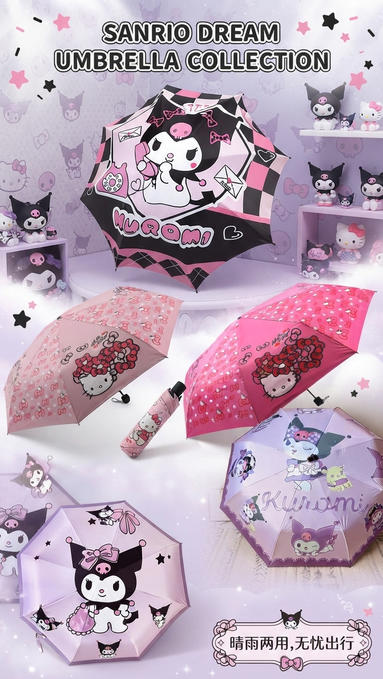 PARAGUAS SANRIO NIÑAS