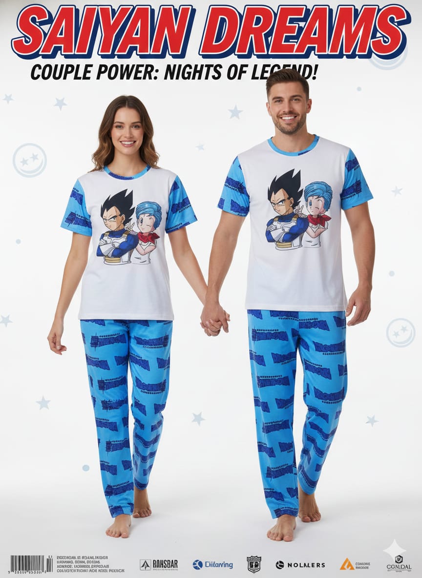 DUO PIJAMAS PAREJAS VEGGETA BRUSH