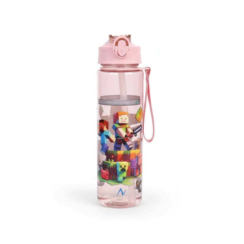 BOTELLA MINECRAFT ROSA