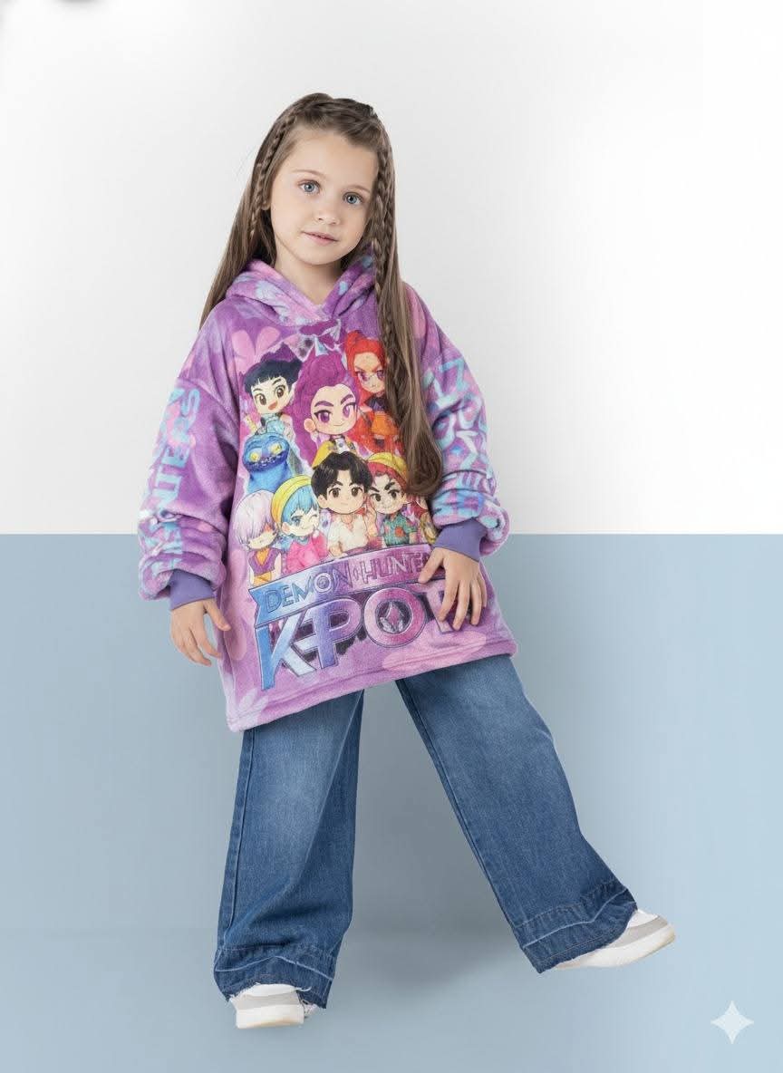 MAXI SUDADERA NIÑOS GUERRERAS K-POP