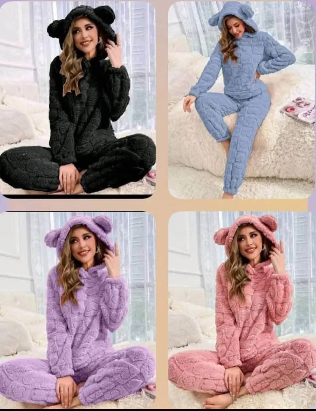 CONJUNTO PIJAMA OREJITAS POLAR