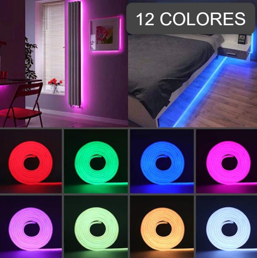 TIRA NEON LED MULTICOLOR 5 M