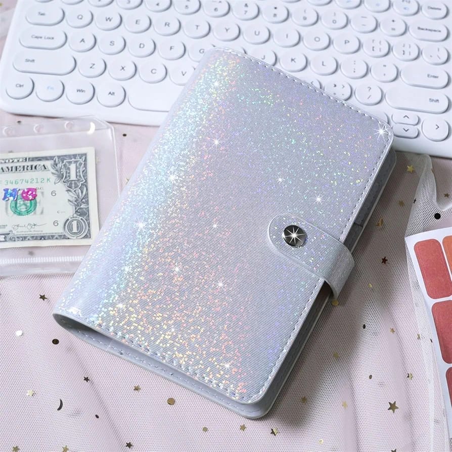 ORGANIGASTOS GLITTER BLANCO