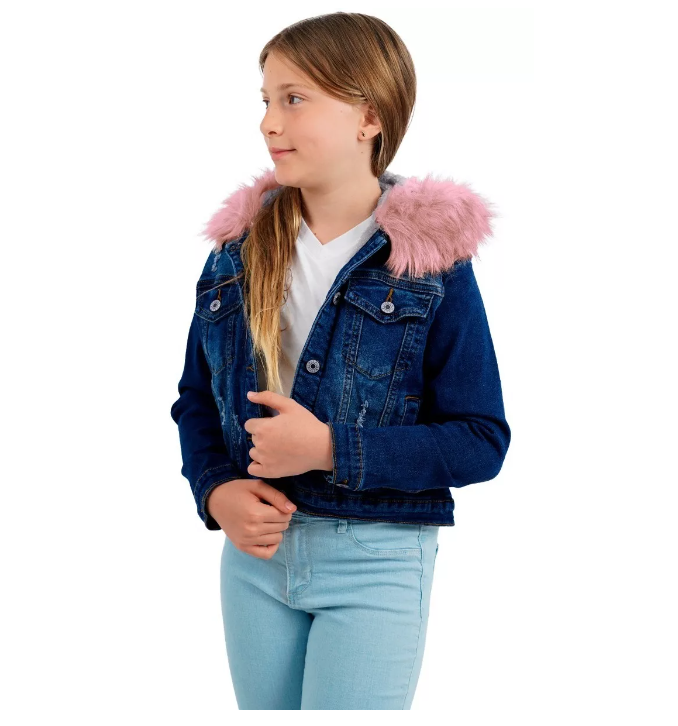 CHAMARRA NIÑA ROOSEVELT CORTA NAVY/PINK 12