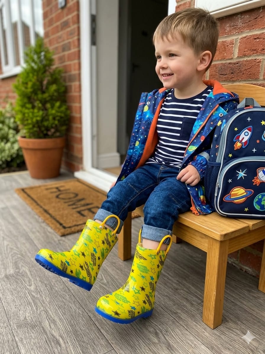 BOTAS PARA LLUVIA COLORES AMARILLO 18