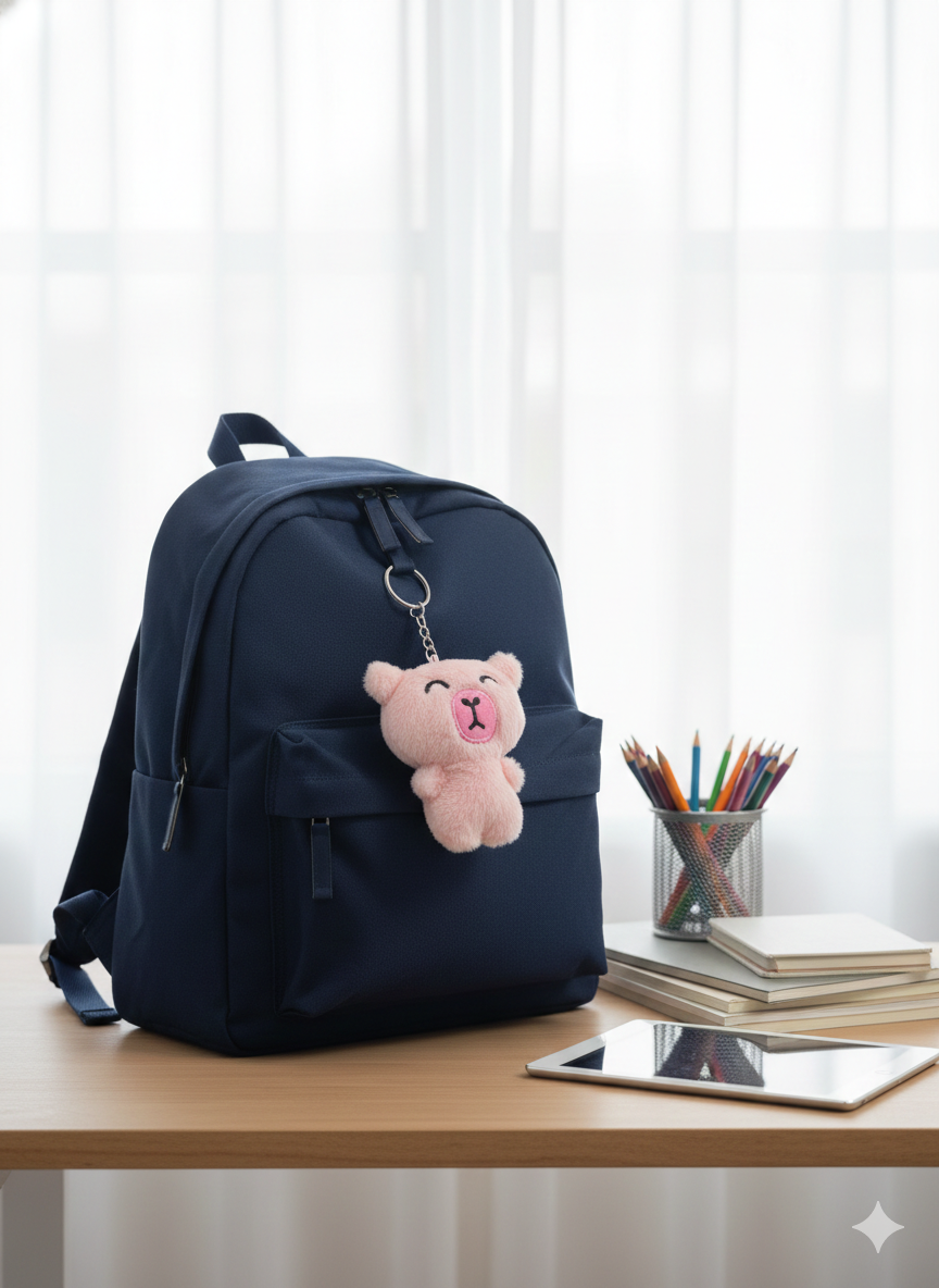 LLAVERO PELUCHES CAPIBARA ROSA