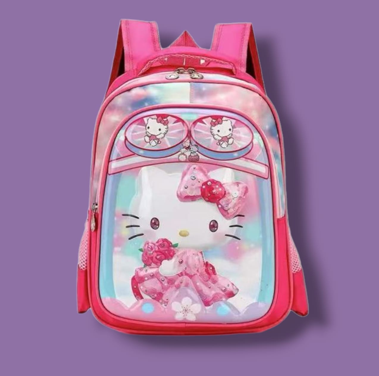 MOCHILA KINDER INFANTIL 3D NIÑA KITTY