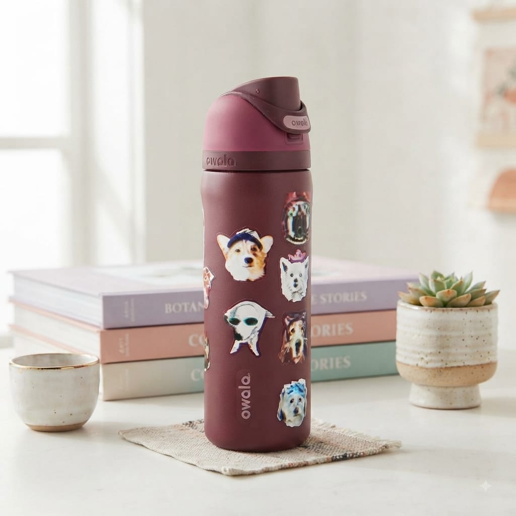 TERMO OWALA 32OZ (945ML) PERROS VINO