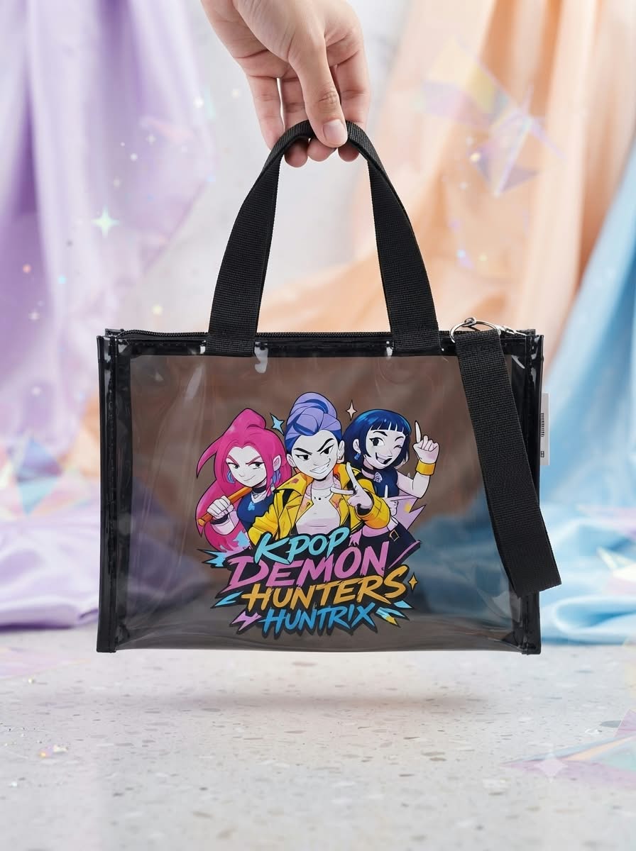 BOLSA TRANSPARENTE GUERRERAS KPOP