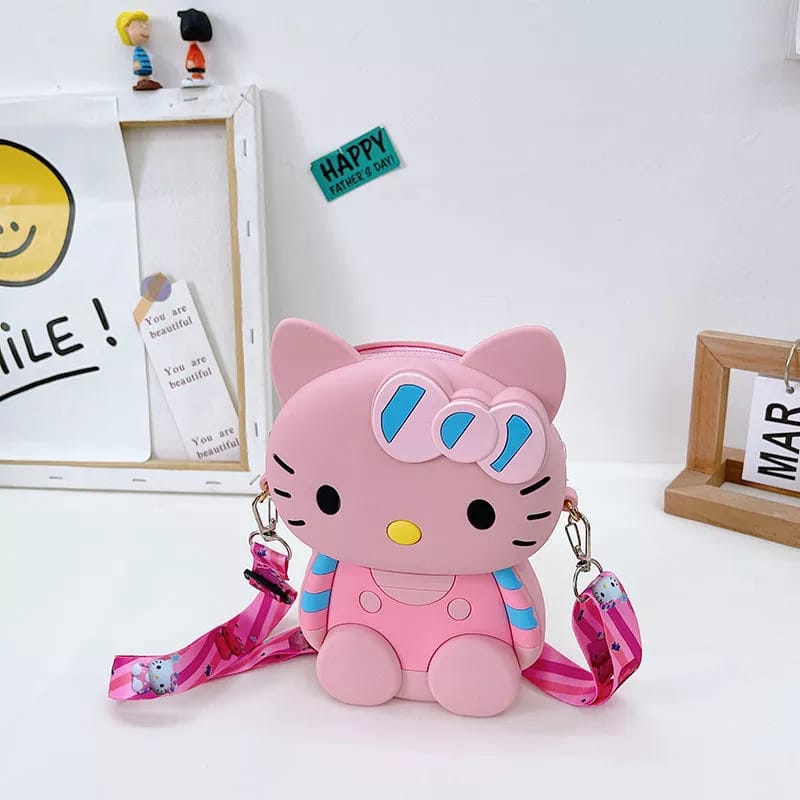 BOLSA KITTY CON CORREA ROSA