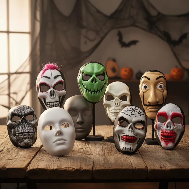 MASCARA HALLOWEEN PERSONAJES 10 PZ