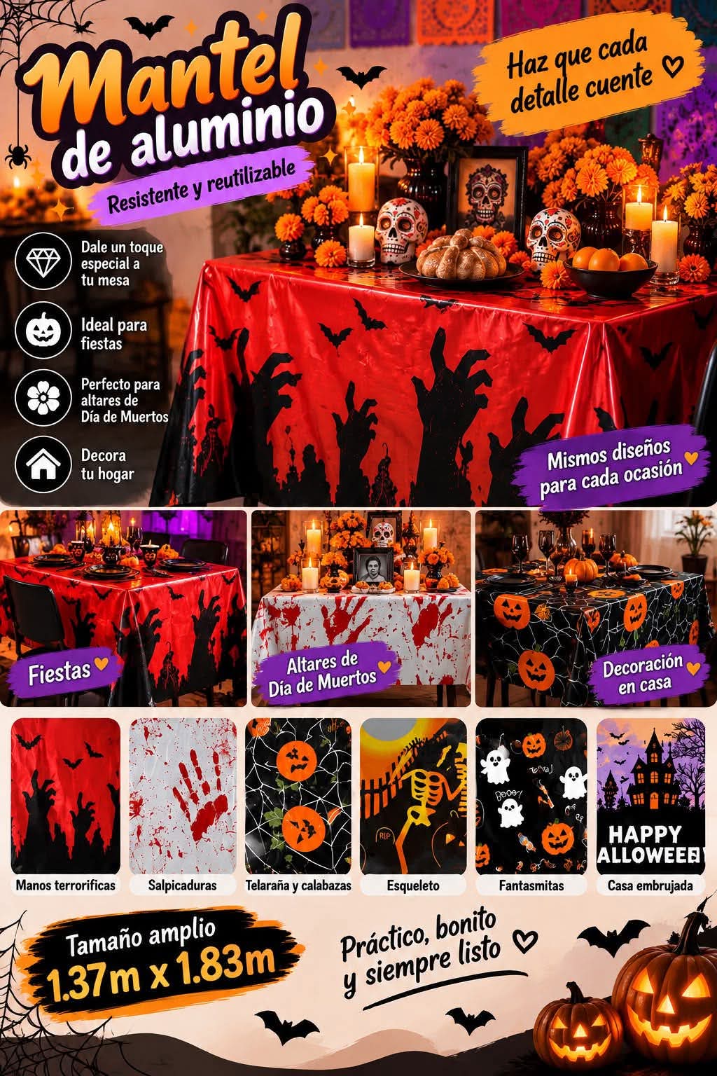 MANTEL HALLOWEEN 1.83