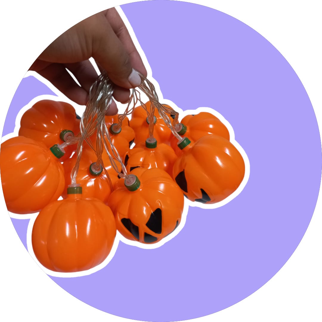 SERIE LUCES HALLOWEEN 2M. CALABAZA 3D