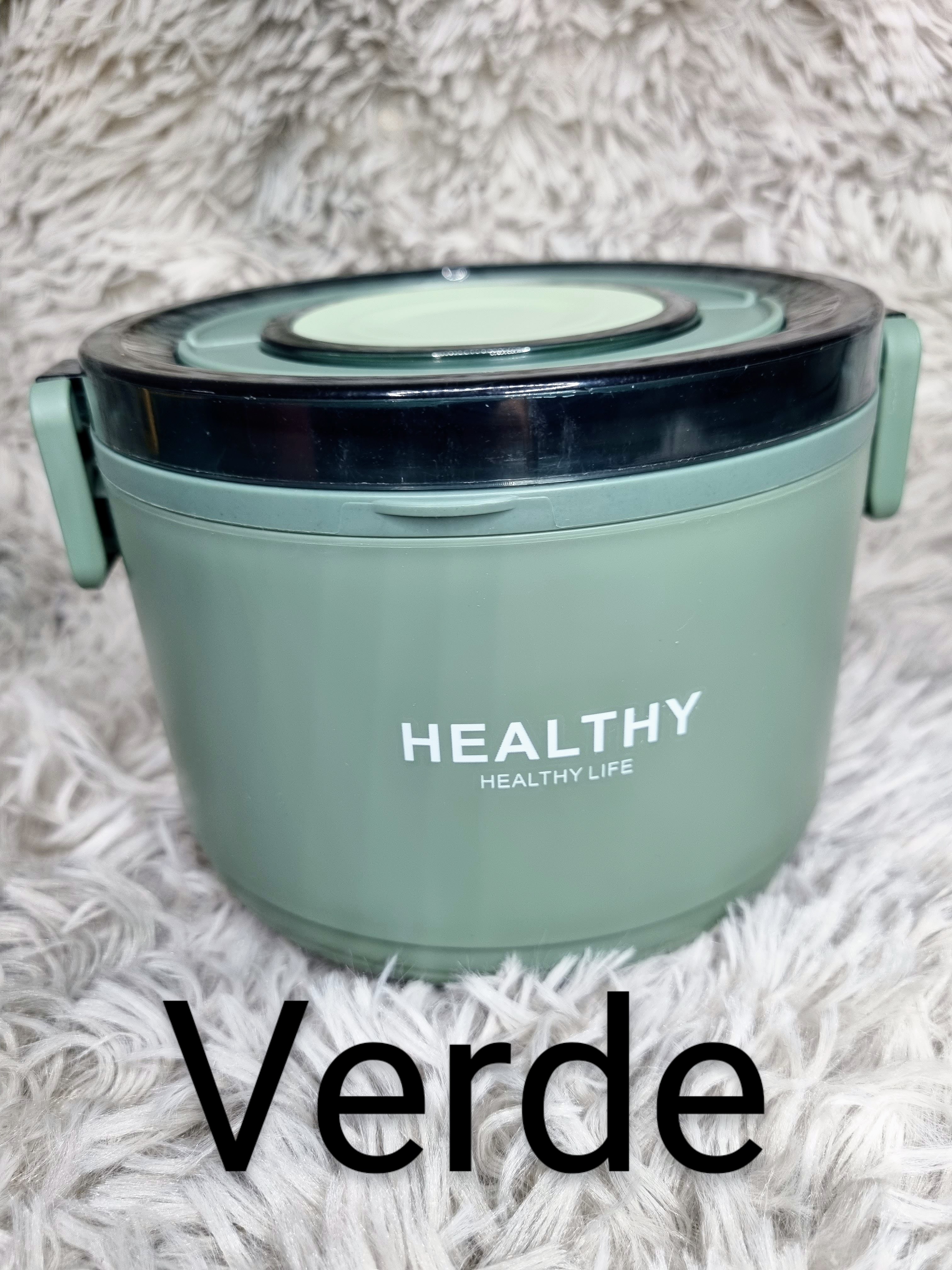 LONCHERA HEALTHY CIRCULAR VERDE