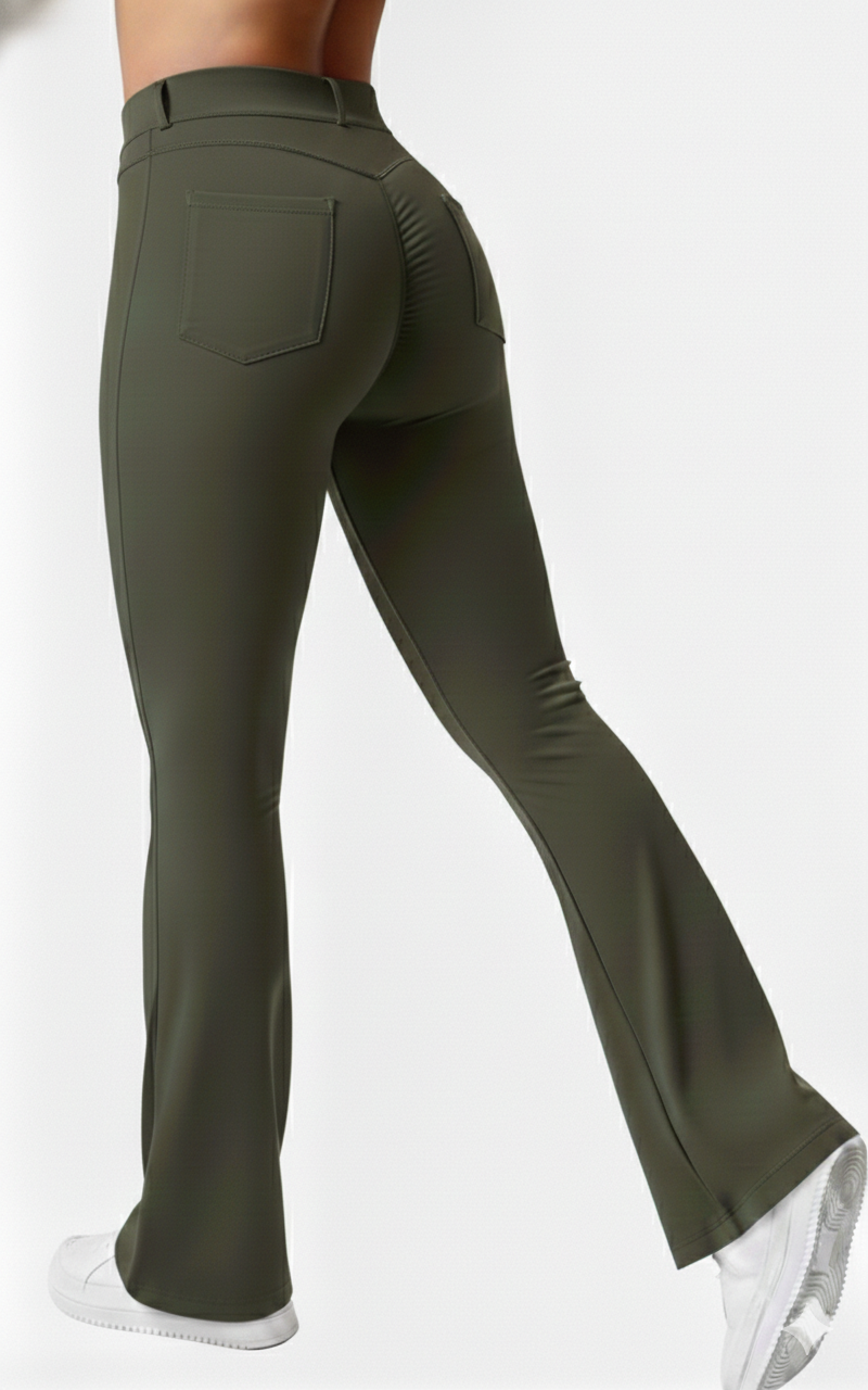 LEGGINS ACAMPANADO PRESILLAS 04 VERDE HIERBA XL