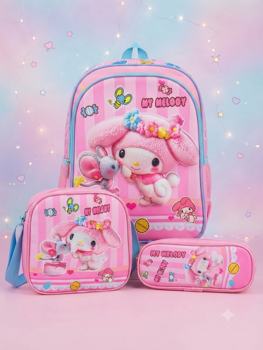 COMBO MOCHILA CON LUZ AL AZAR MELODY