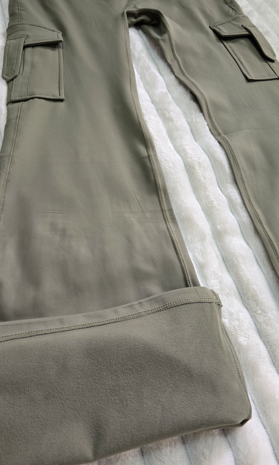 LEGGINS CARGO ACAMPANADO VERDE HIERBA XL 07
