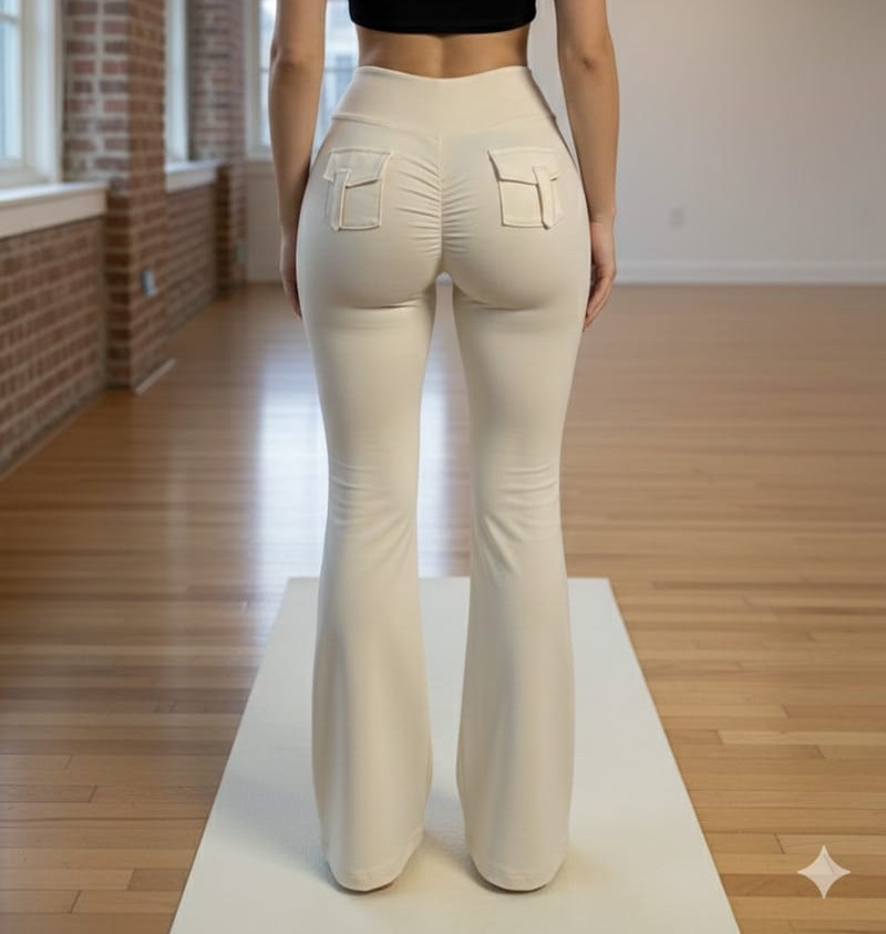 LEGGIN ACAMPANADO BOLSILLO TRASERO 08 BEIGE XL