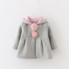 ABRIGO NIÑA CONEJITO GRIS 1-2