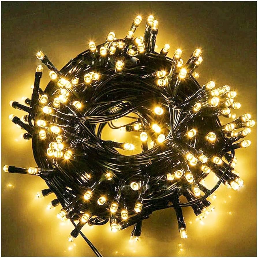SERIE DE 300 LUCES EXT. VERDE NAVIDEÑAS CON MUSICA AMARILLA