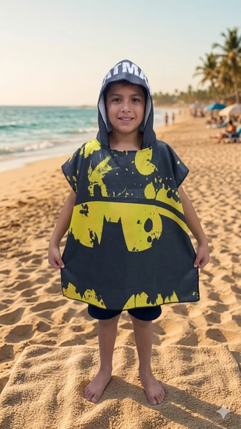 TOALLA PONCHO BATMAN